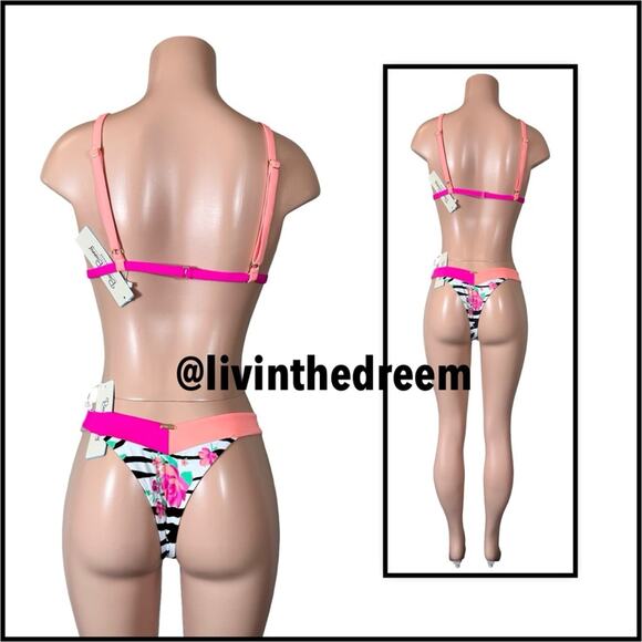 Beach Bunny Alex Micro Triangle Top XL &  Naomi Micro Tango M $170 - Picture 7 of 14